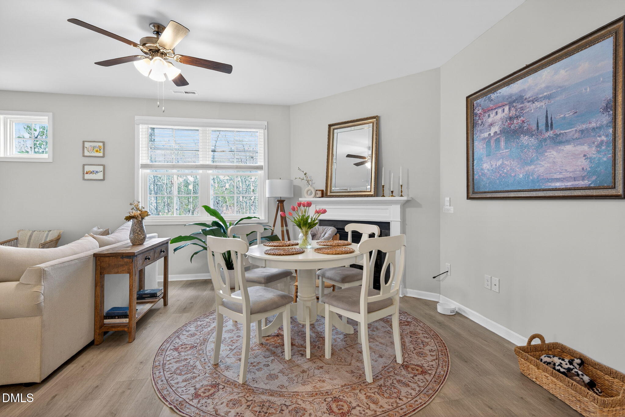 1519 Nichols Crk Road Durham, NC 27703 - Photo 9 of 22 a view of a dining room with furniture window and wooden floor