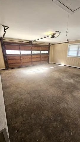 an empty room with closet