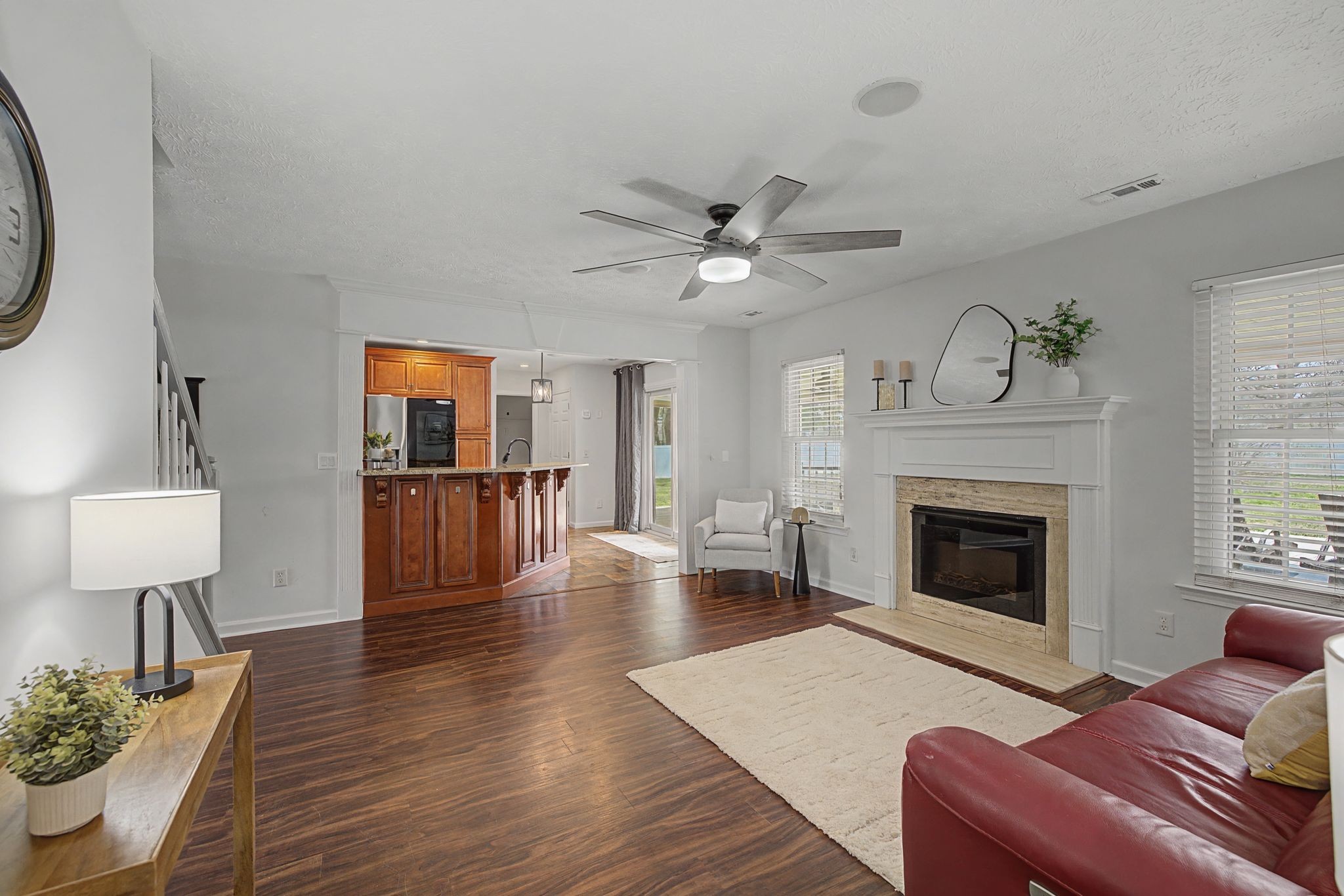 1123 Bramble Trail Murfreesboro, TN 37129 - Photo 11 of 41 a living room with furniture and a fireplace