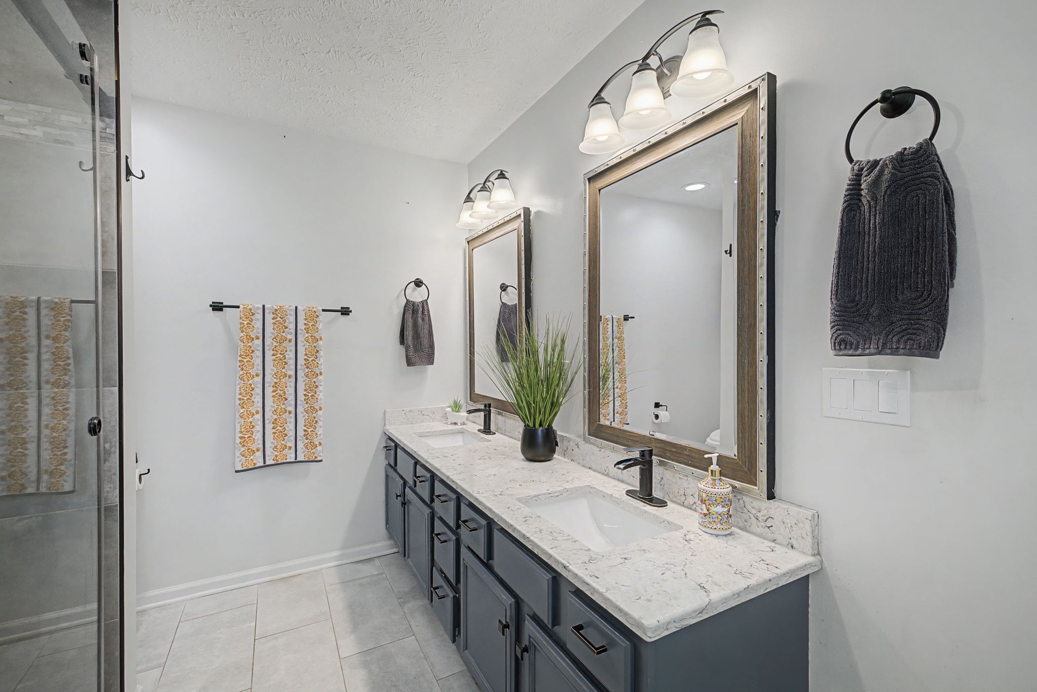 1123 Bramble Trail Murfreesboro, TN 37129 - Photo 21 of 41 a bathroom with a sink double vanity and a mirror