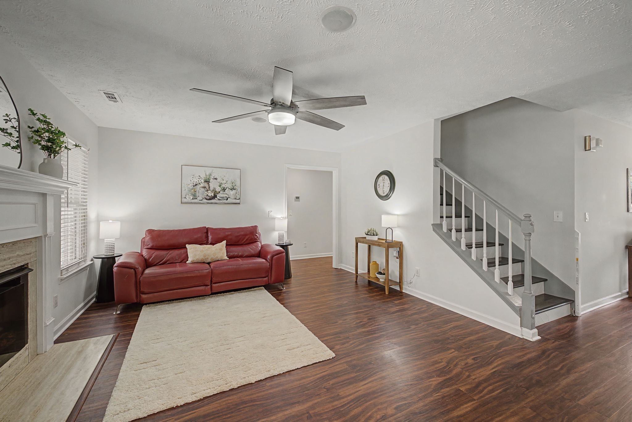 1123 Bramble Trail Murfreesboro, TN 37129 - Photo 10 of 41 a living room with furniture and a fireplace