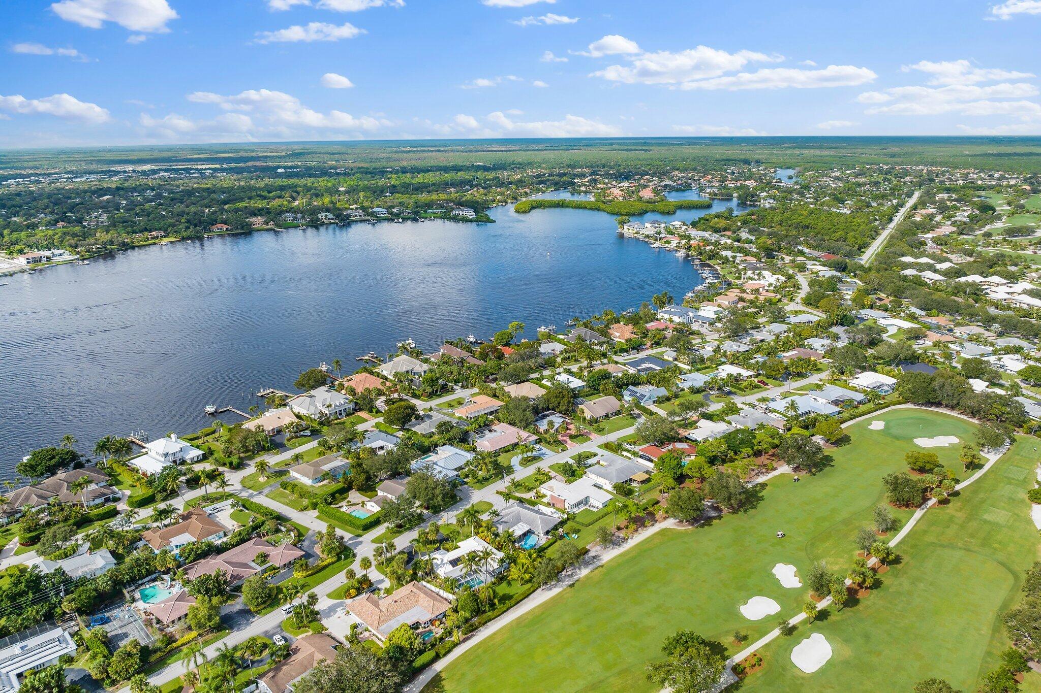 248 River Drive Tequesta, FL 33469 - Photo 39 of 65 a view of lake with green space