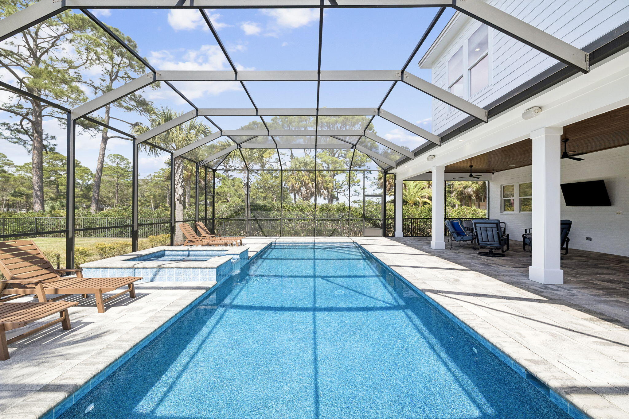 153 Blue Bell Circle Santa Rosa Beach, FL 32459 - Photo 16 of 18 a view of swimming pool with seating area