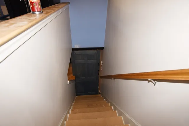 a view of small space with empty racks