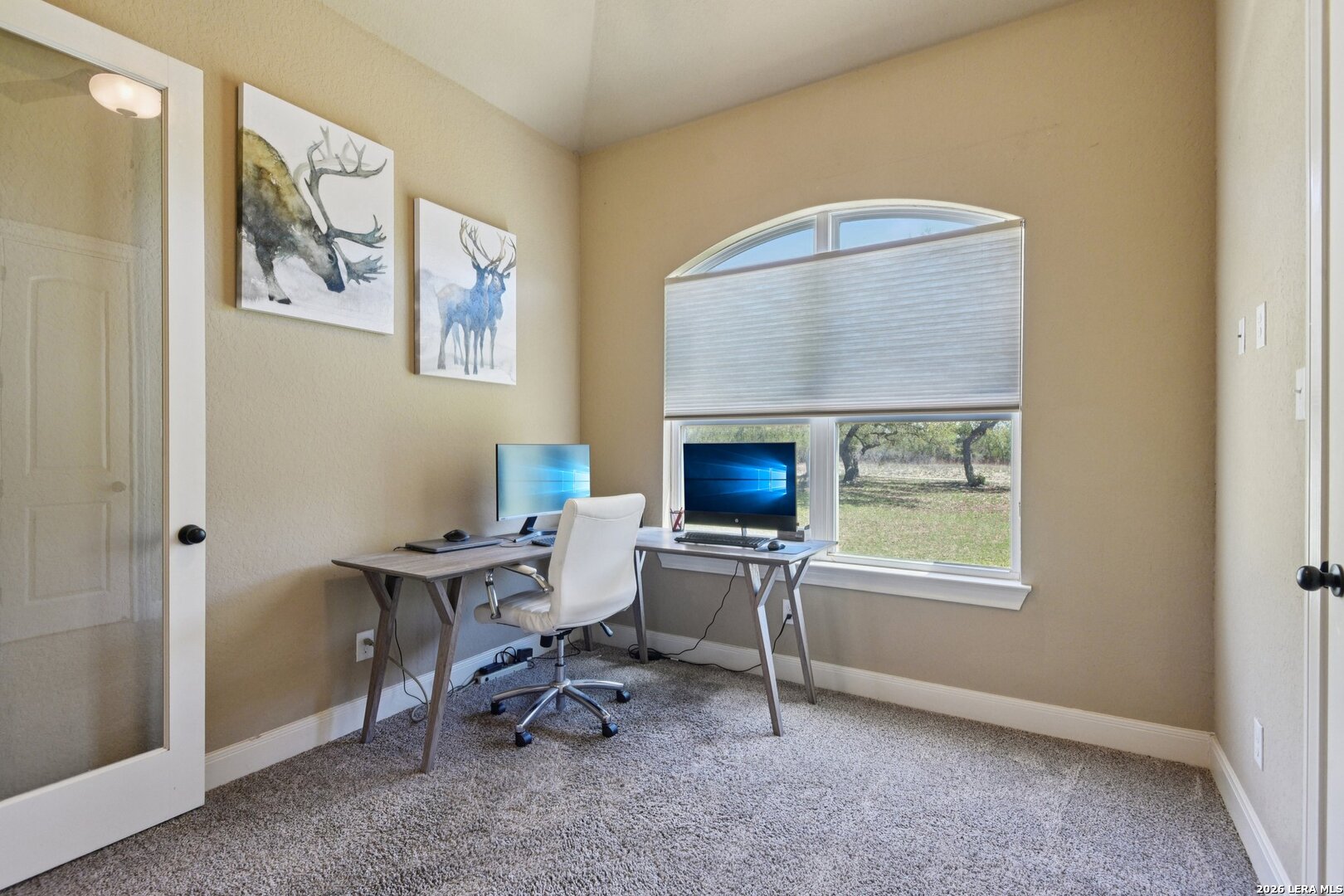 345 Ridge Point Spring Branch, TX 78070 - Photo 29 of 48 a work room with furniture and a fireplace