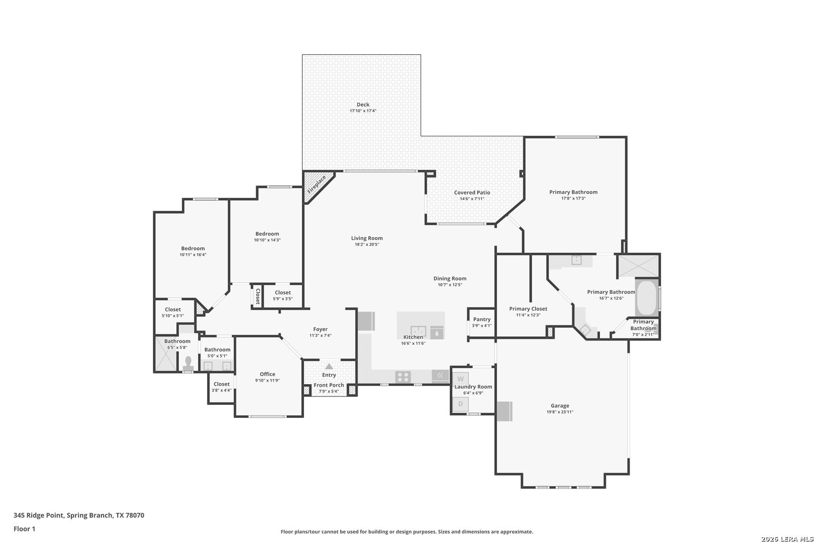 345 Ridge Point Spring Branch, TX 78070 - Photo 48 of 48 a picture of floor plan