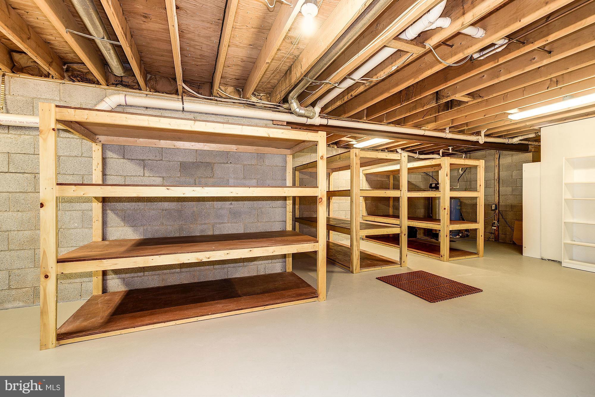 542 Ednor Road Ashton, MD 20861 - Photo 24 of 29 Large Storage Room with built-in shelving