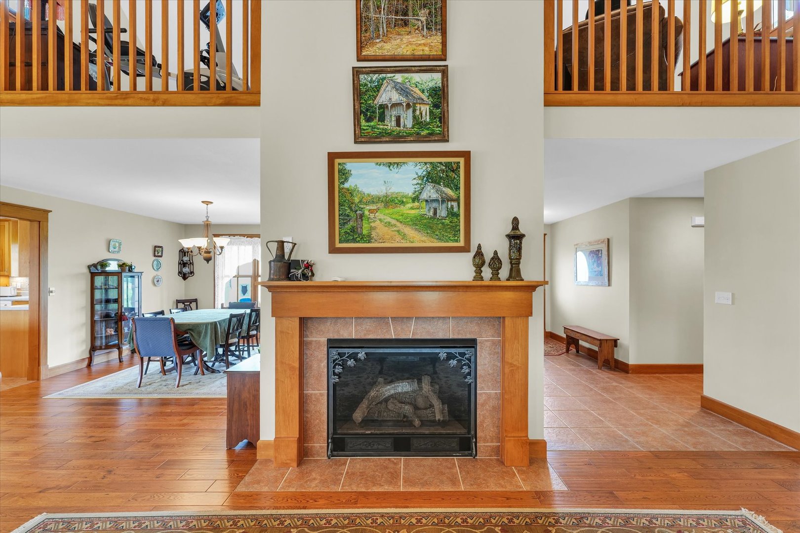 647 County Farm Road Monticello, IL 61856 - Photo 11 of 74 a living room with furniture a fireplace and wooden floor