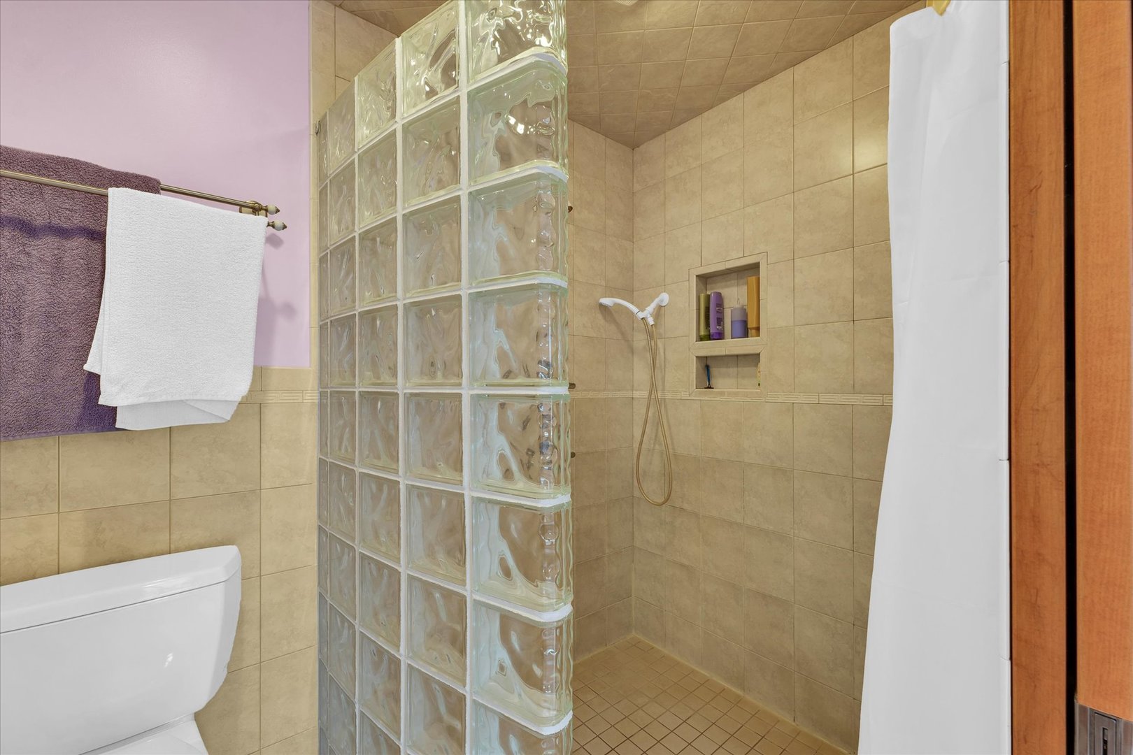 647 County Farm Road Monticello, IL 61856 - Photo 29 of 74 a bathroom with a toilet and a shower