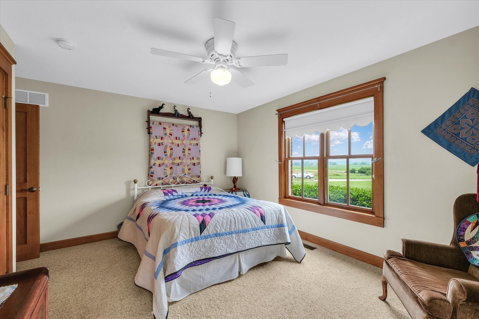 647 County Farm Road Monticello, IL 61856 - Photo 36 of 74 a bedroom with a bed and a window