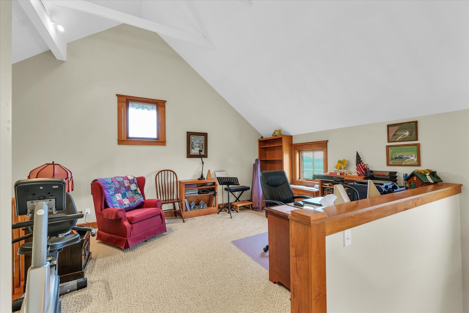 647 County Farm Road Monticello, IL 61856 - Photo 39 of 74 a living room with furniture a flat screen tv and a window