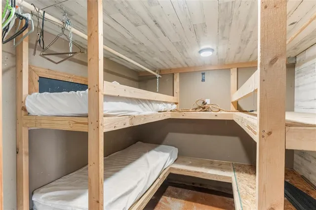 a view of bedroom and bathroom