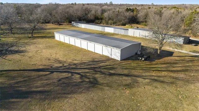 a view of a swimming pool with an ocean view