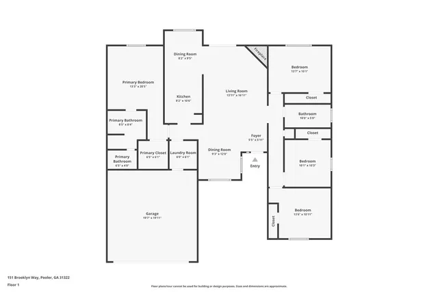 $340,000 | 151 Brooklyn Way, Pooler, GA 31322