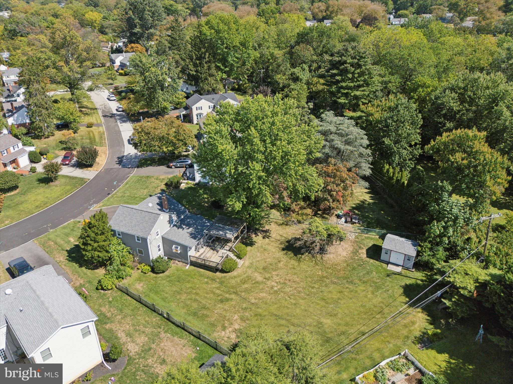 1500 Allen Road Oreland, PA 19075 - Photo 45 of 49 an aerial view of residential house with outdoor space