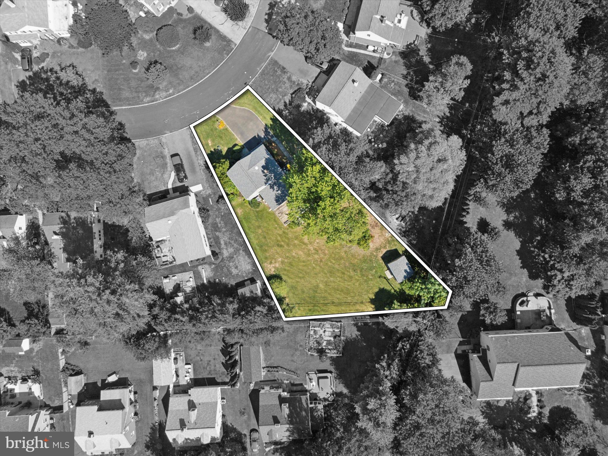 1500 Allen Road Oreland, PA 19075 - Photo 49 of 49 an aerial view of house with a yard
