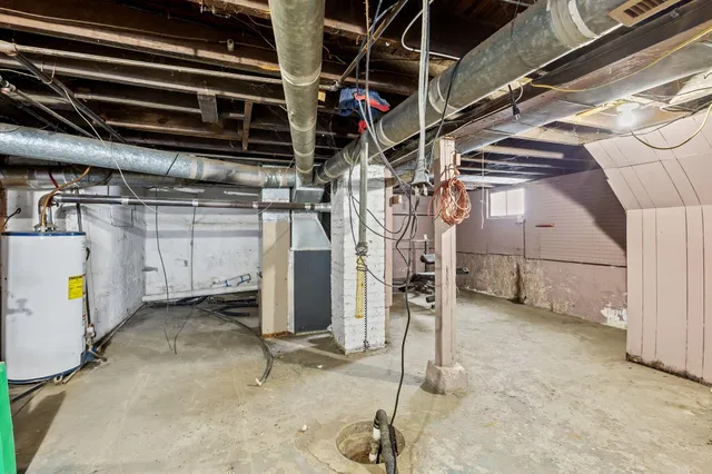 a view of a garage room