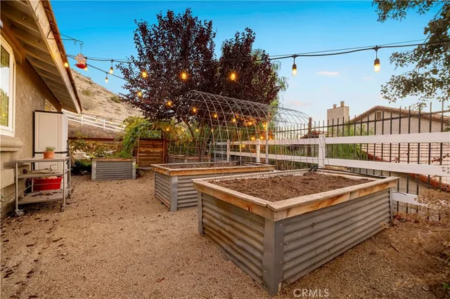 a backyard of a house