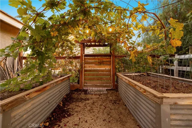 a view of yard with green space