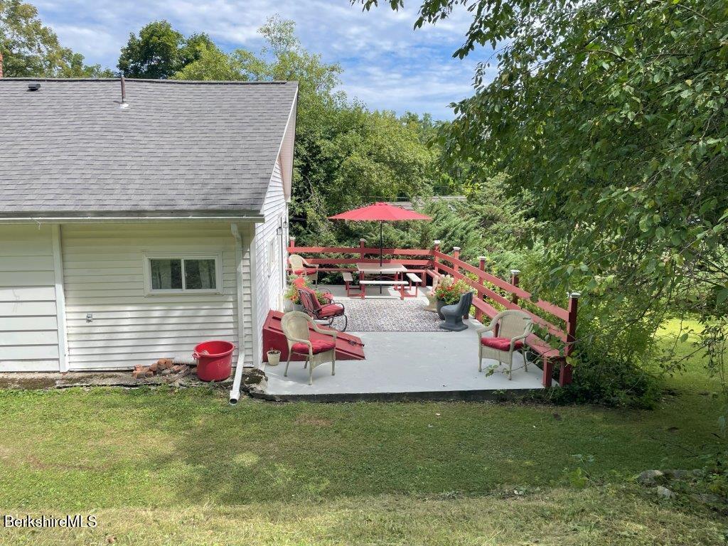 193 South Mountain Road Pittsfield, MA 01201 - Photo 29 of 49 a view of a backyard with a garden and entertaining space