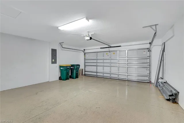 a view of a garage room