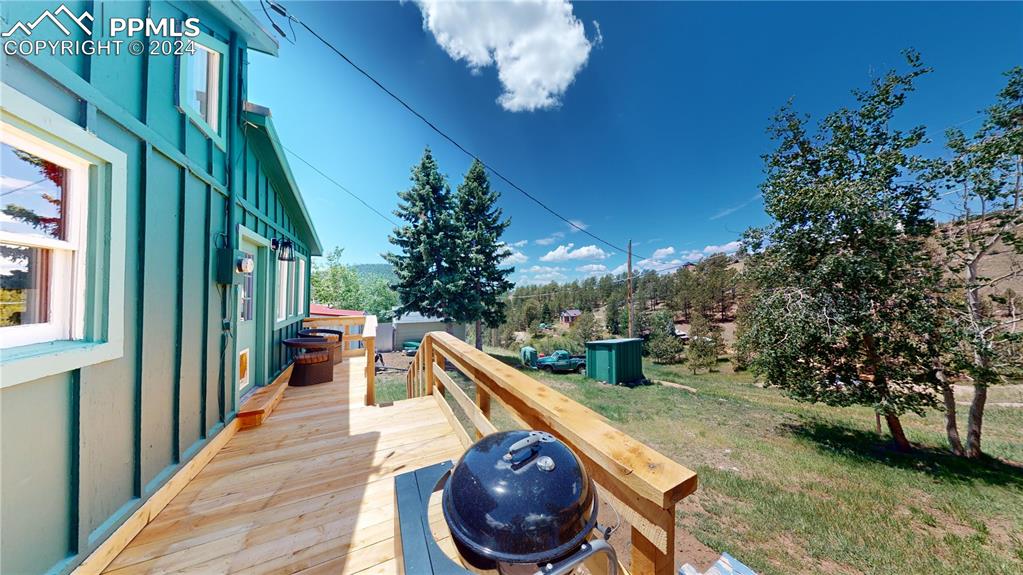 315 5th Street Victor, CO 80860 - Photo 35 of 39 a view of a porch with furniture