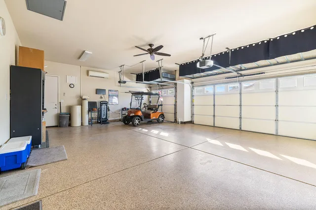 a view of a palm yard with swimming pool