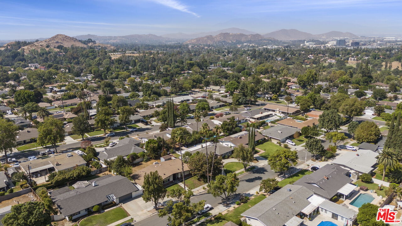 5279 Falkirk Avenue Riverside, CA 92506 - Photo 36 of 44 an aerial view of a city with lots of residential buildings
