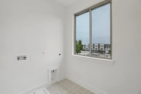 a bathroom with a window