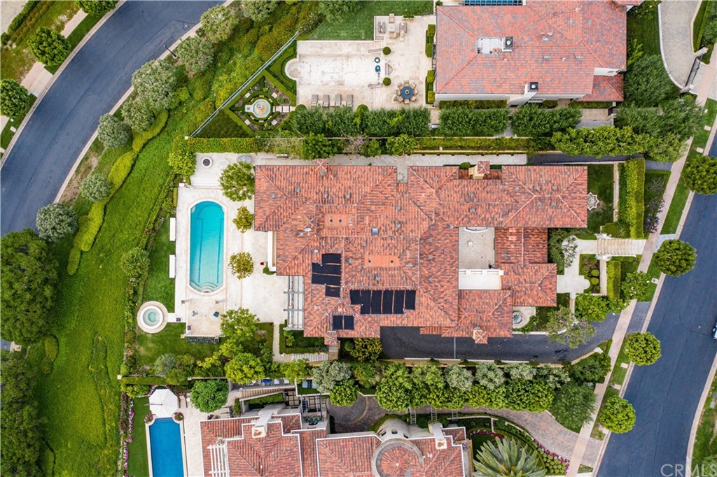3 Tidecrest Newport Coast, CA 92657 - Photo 37 of 37 an aerial view of house with yard swimming pool and outdoor seating