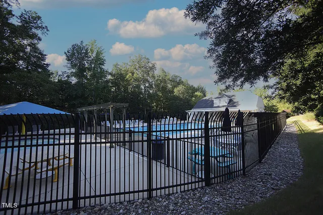 a view of outdoor space with trampoline