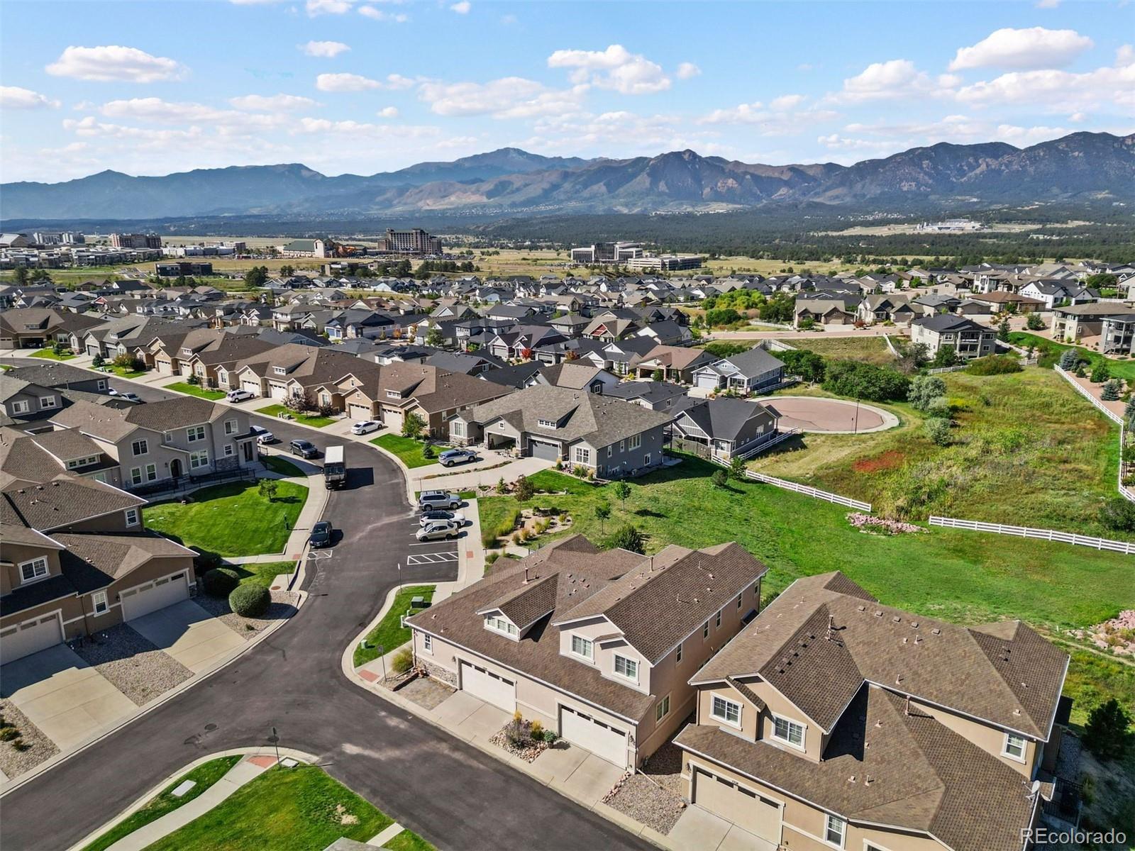1354 Promontory Bluff View Colorado Springs, CO 80921 - Photo 44 of 45 an aerial view of multiple house