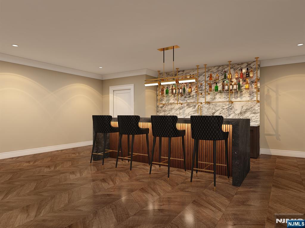 37 Roberts Road Englewood Cliffs, NJ 07632 - Photo 14 of 17 a view of a dining room with furniture and chandelier