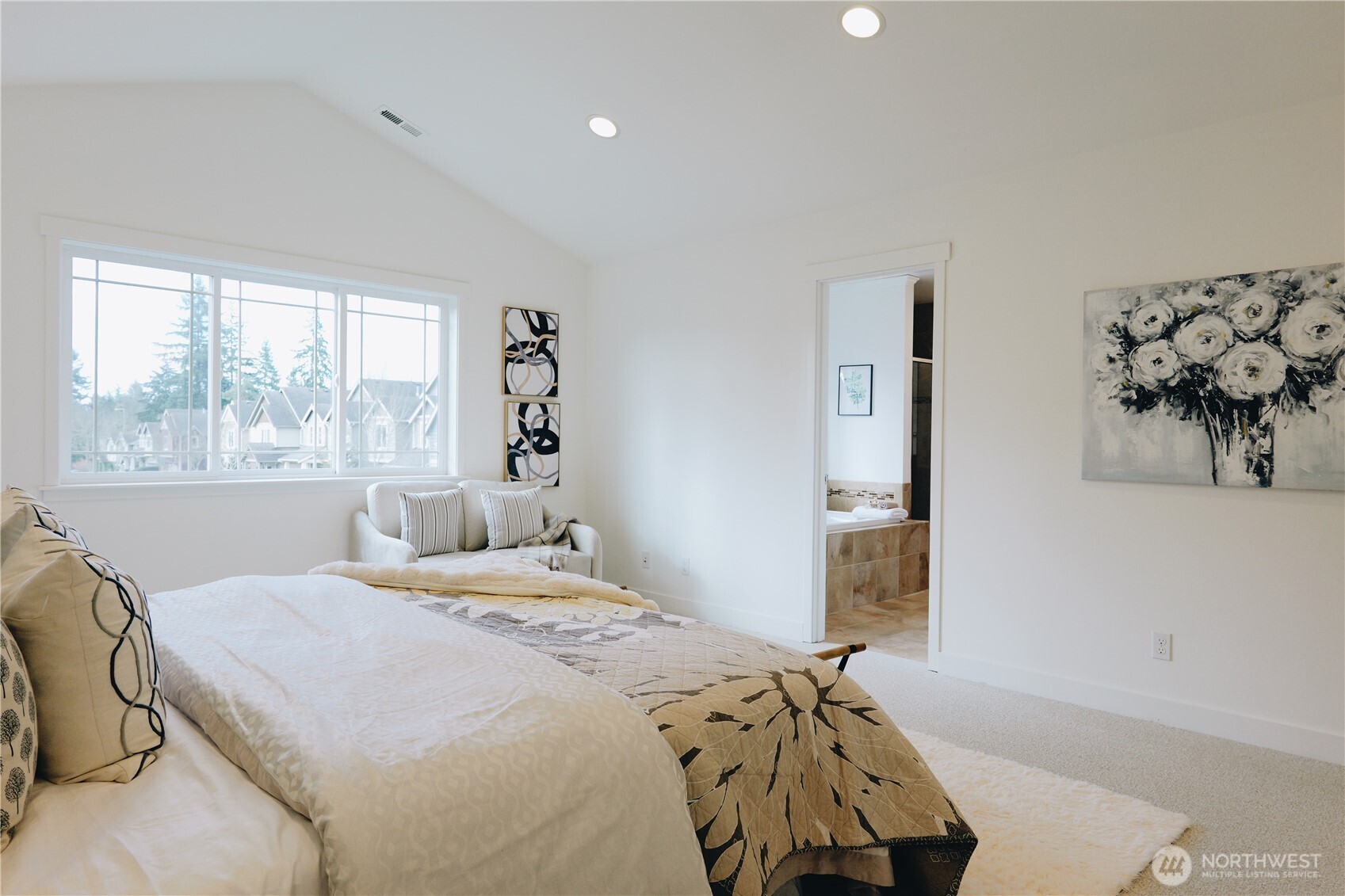 12008 Northeast 162nd Place Bothell, WA 98011 - Photo 15 of 35 a bedroom with a bed and a window