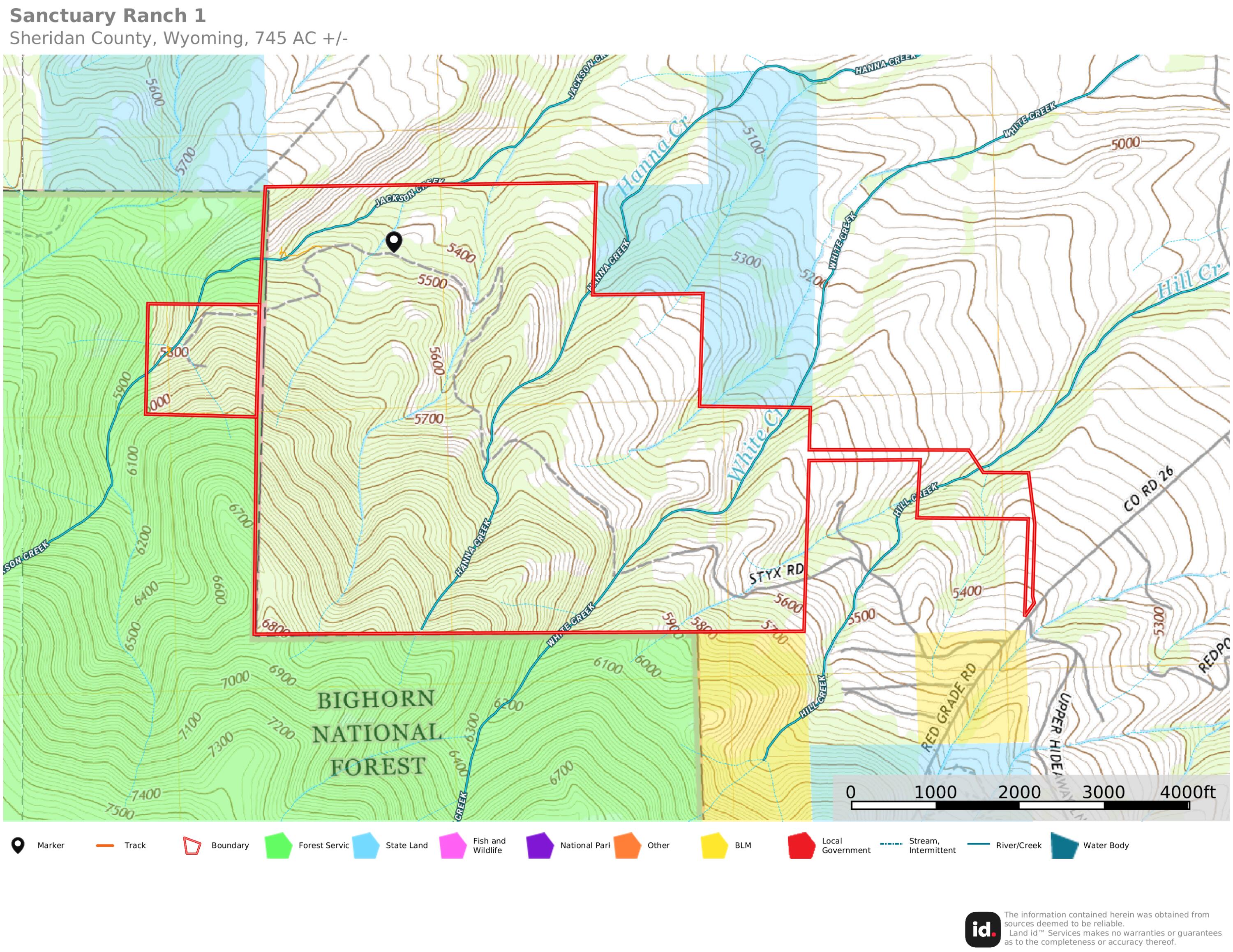 180 Styx Road Big Horn, WY 82833 - Photo 61 of 61 map4