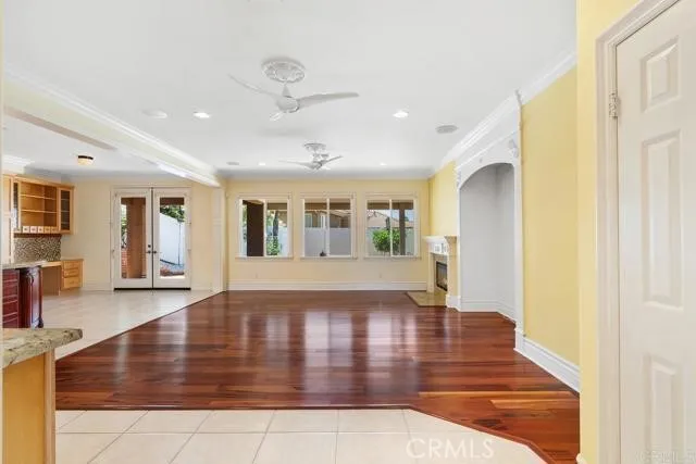 a view interior of a house with wooden floor