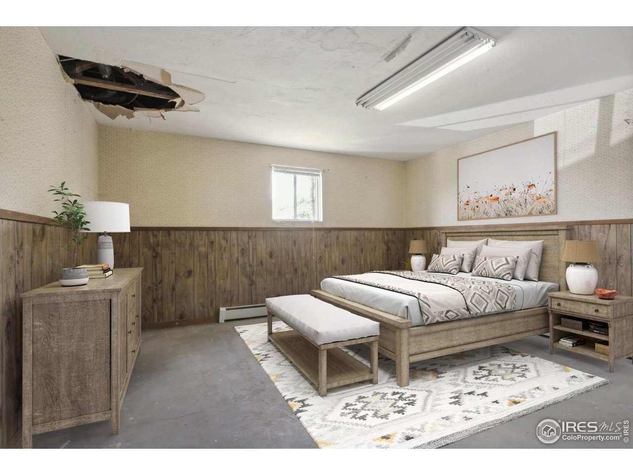 2657 Parrish Road Berthoud, CO 80513 - Photo 24 of 40 Basement bedroom (needs carpet and drywall repair)