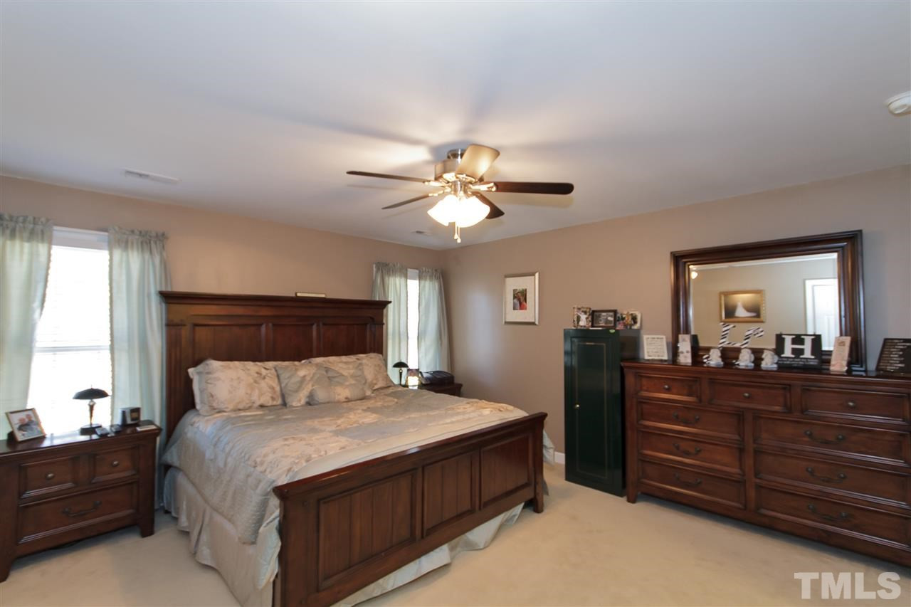 5911 Stockard Road Graham, NC 27253 - Photo 10 of 25 Master with Carpet and Ceiling Fan