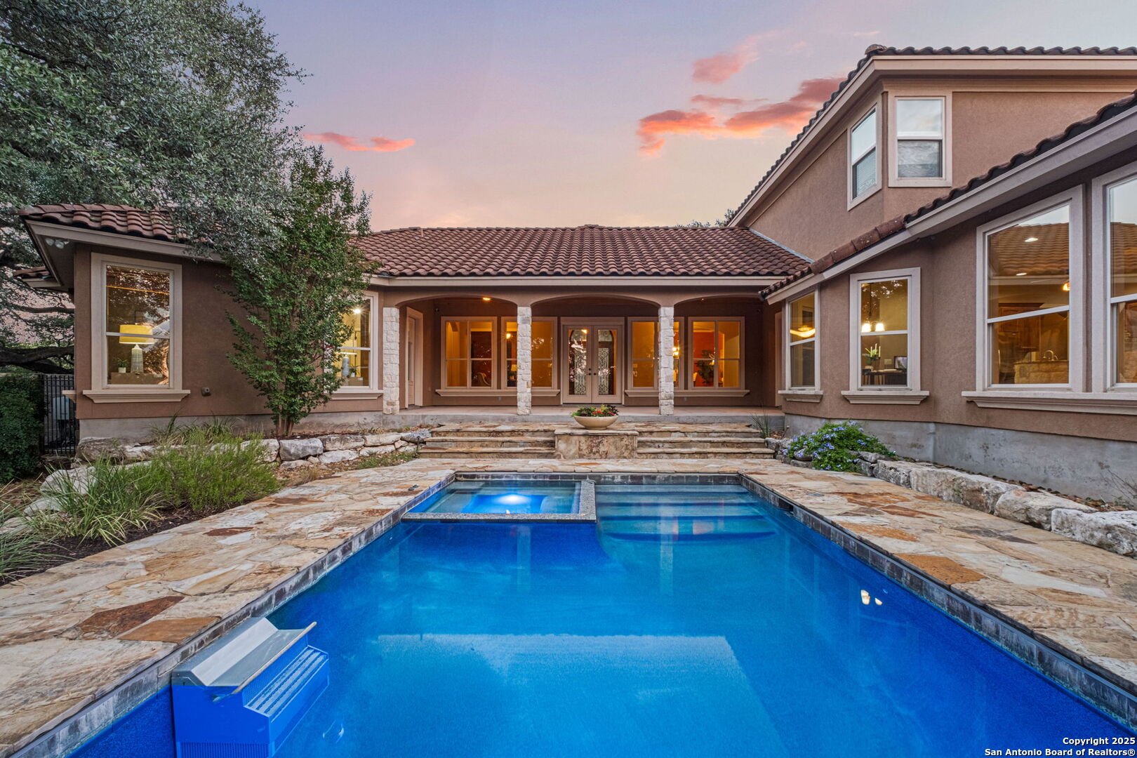 7607 Sky Loop Garden Ridge, TX 78266 - Photo 33 of 49 a view of a house with swimming pool and sitting area