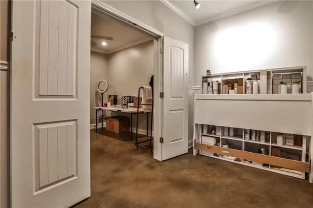 a view of an empty room