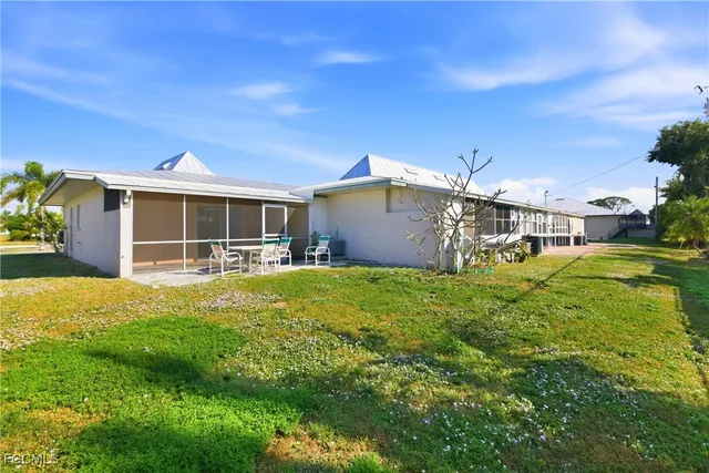 a house view with a garden space