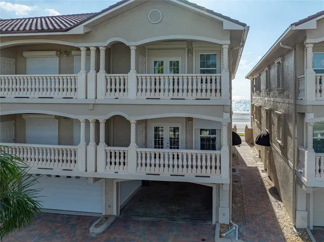 a view of a house with a deck