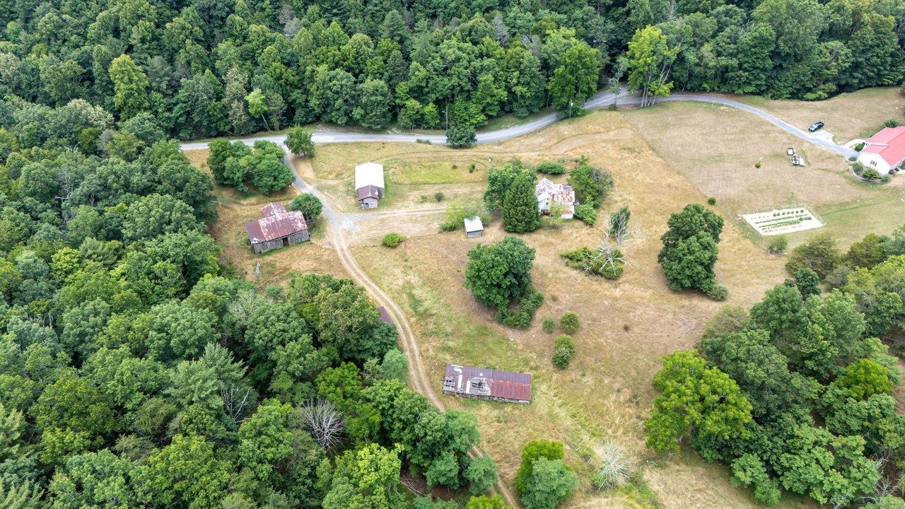 22590 Criders Road Criders, VA 22820 - Photo 69 of 70 an aerial view of a house with a yard and greenery
