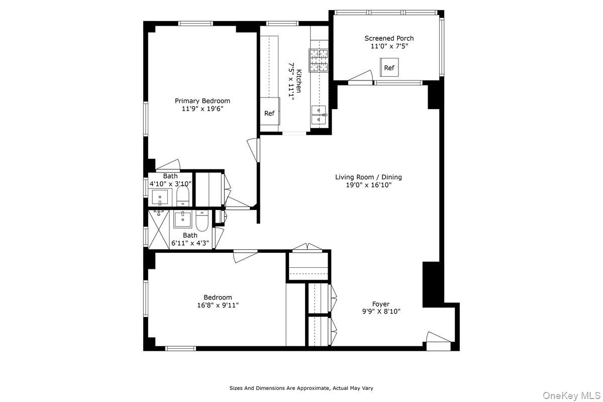 6135 98th Street, Unit 8D Queens, NY 11374 - Photo 16 of 17 a picture of a bench in front of a door