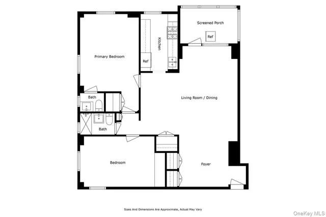 a front view of a building with a garden