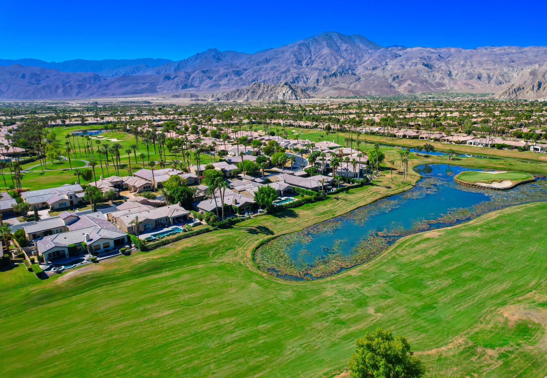 81260 Golf View Drive La Quinta, CA 92253 - Photo 50 of 58 a view of a city with a mountain