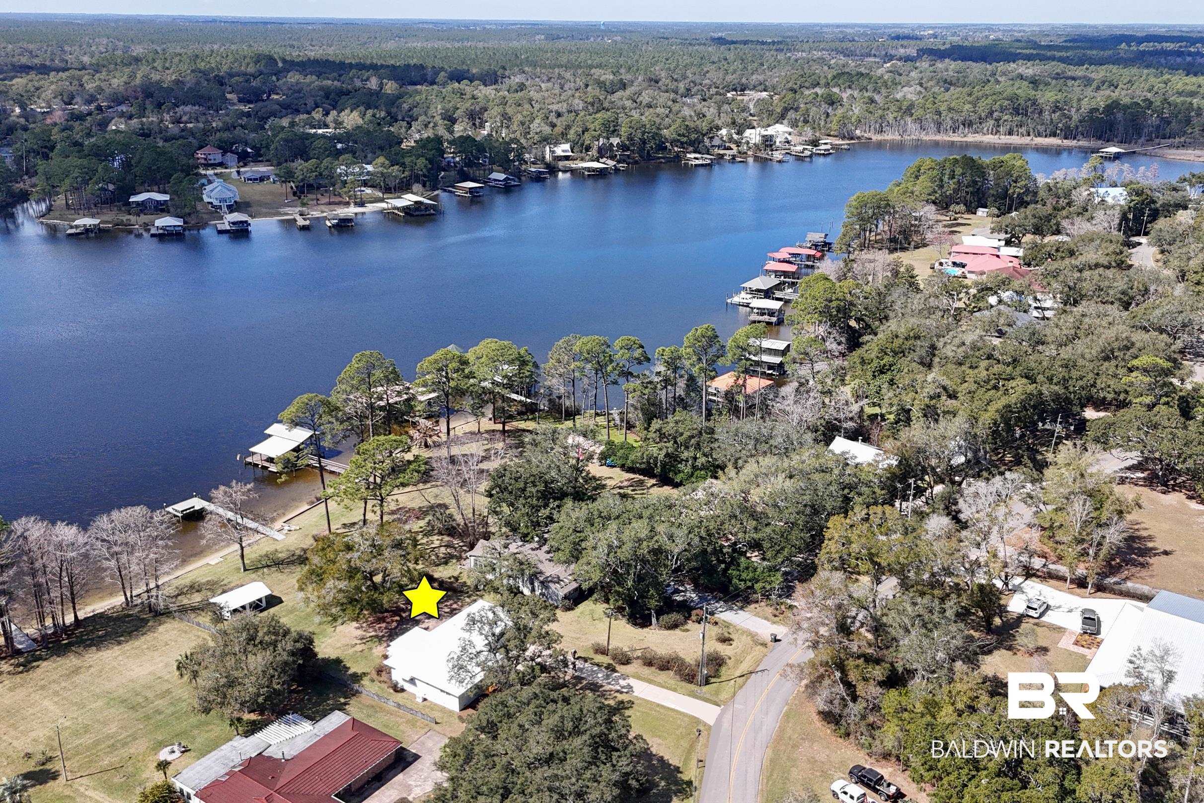 9459 Soldier Creek Road Lillian, AL 36549 - Photo 48 of 54 Birds eye view of property featuring a water view and a view of trees