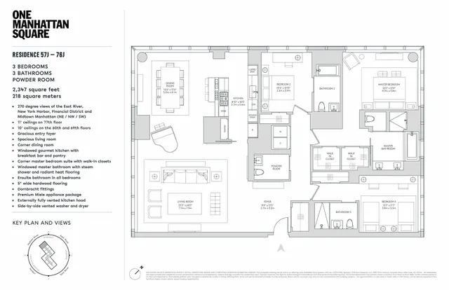 $6,950,000 | 252 South Street, Unit 77J | Two Bridges