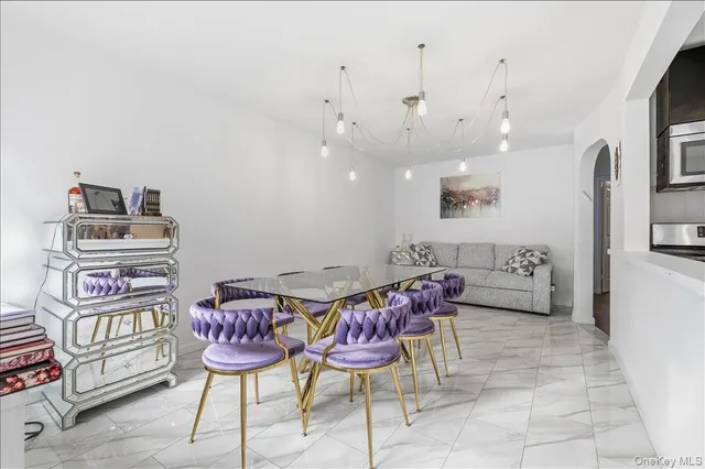 a view of a room with furniture