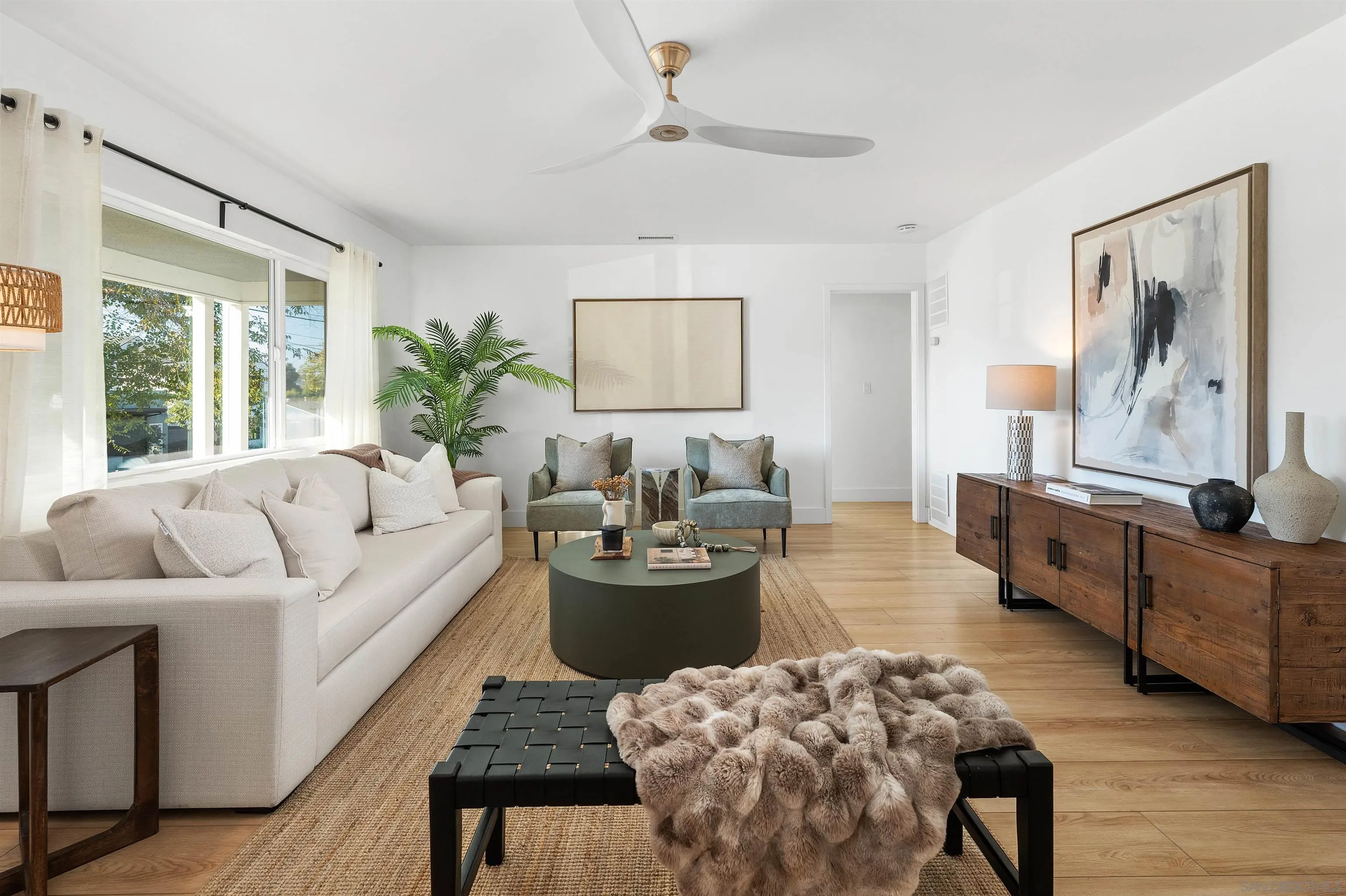 2103 Garfield Road San Diego, CA 92110 - Photo 13 of 34 a living room with furniture and a large window